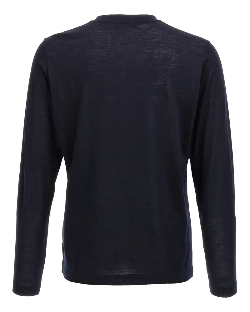 Zanone Virgin Wool T-shirt — Navy Navy