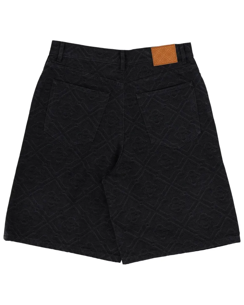 Casablanca Paris Laser Bermuda Shorts — Black Black