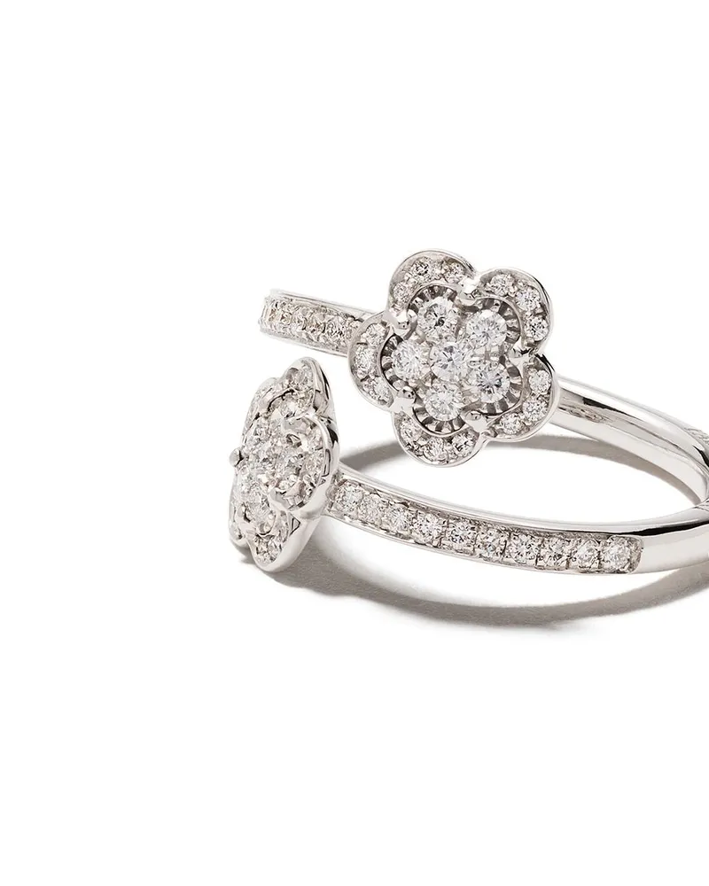 Pasquale Bruni Diamond Flower Ring — White White
