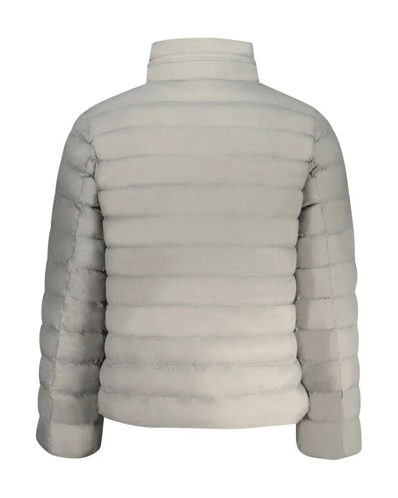 Calvin Klein Quilted Polyamide Down Jacket — Gray Gray