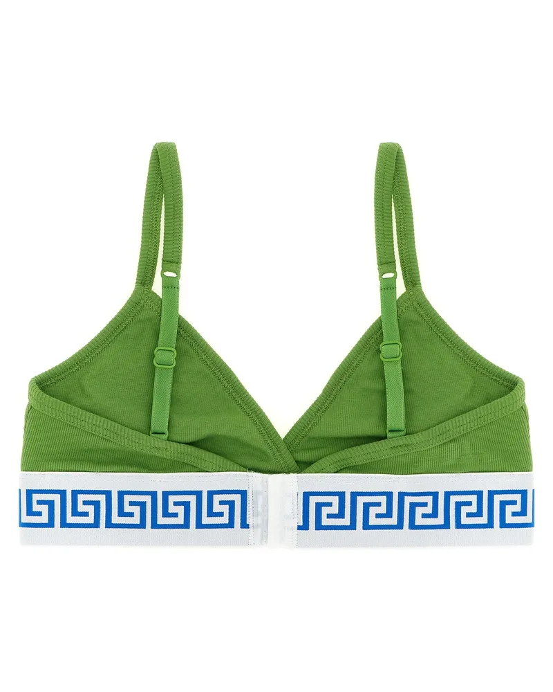 Versace Women's Bicolor Cotton Bra Clothing Green