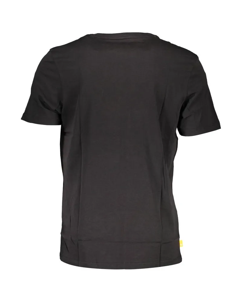 Timberland Logo-Print Organic Cotton T-Shirt — Black Black