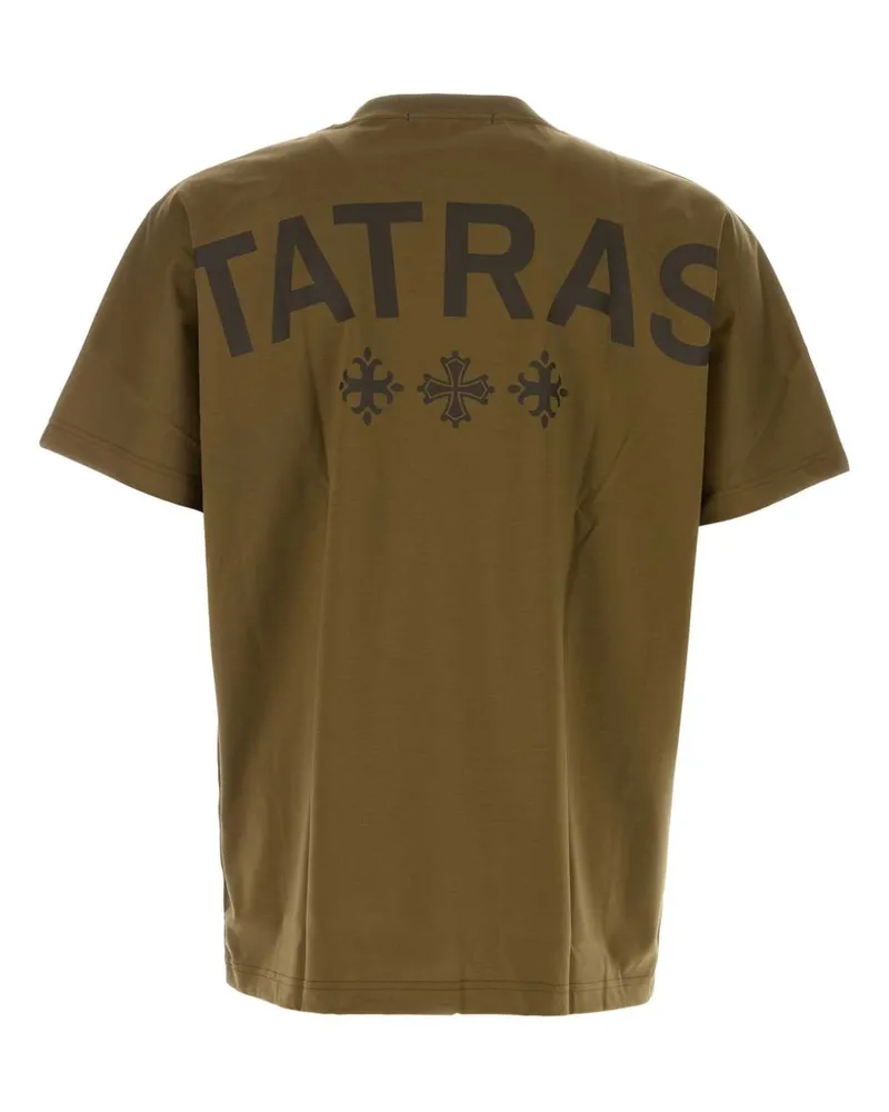 TATRAS Men's Army Green Cotton T-Shirt Khaki Exterior Exterior: T-shirts And Polos Khaki