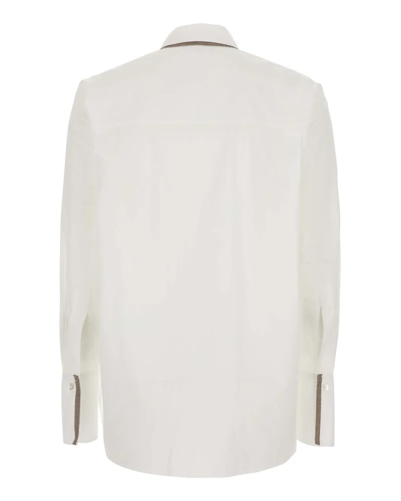 Antonelli Firenze Women's Shirt Amaretto White Fabric Blouses White