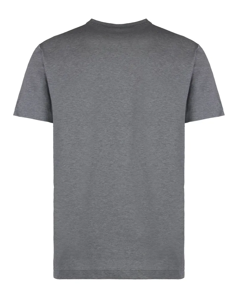 Dolce & Gabbana Men's Grey Cotton Crew-Neck T-Shirt T-Shirts And Polos Gray