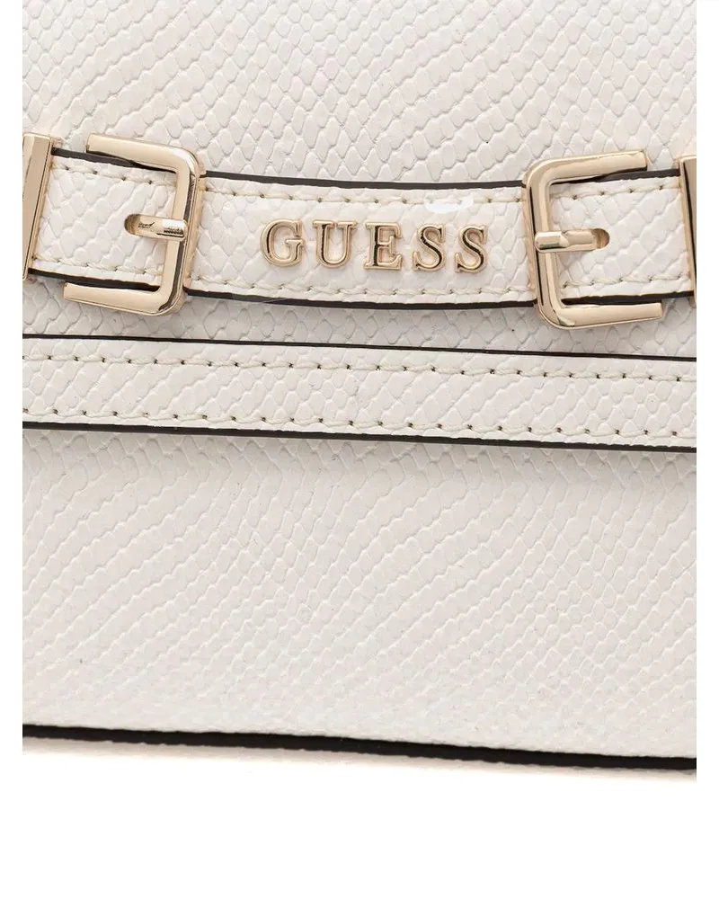 Guess Women's Shoulder Bag Off White Polyurethane - Shoulder-Bags White