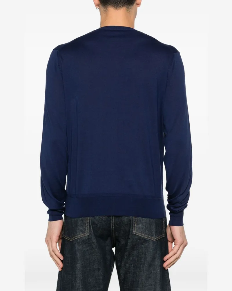 Tom Ford Men's Sweater Blue Cotton Navy