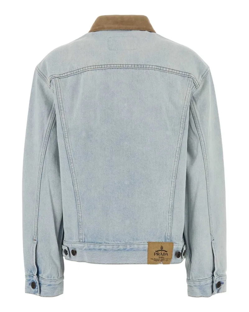 Prada Jacket Denim Jacket — Blue Blue