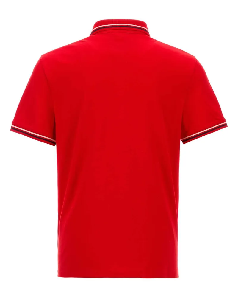 Valentino Garavani Men's Red Cotton Polo Shirt Rosso Red