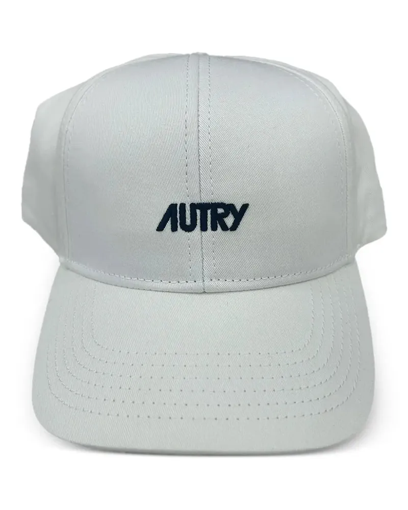 AUTRY Men's Embroidered-Logo Baseball Cap Ss26 U White