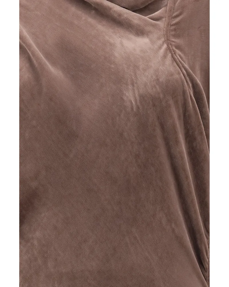 Rick Owens Women's Dress Seb Velvet Grape Viscose Purple