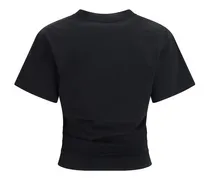 Women Black Cotton T-Shirt