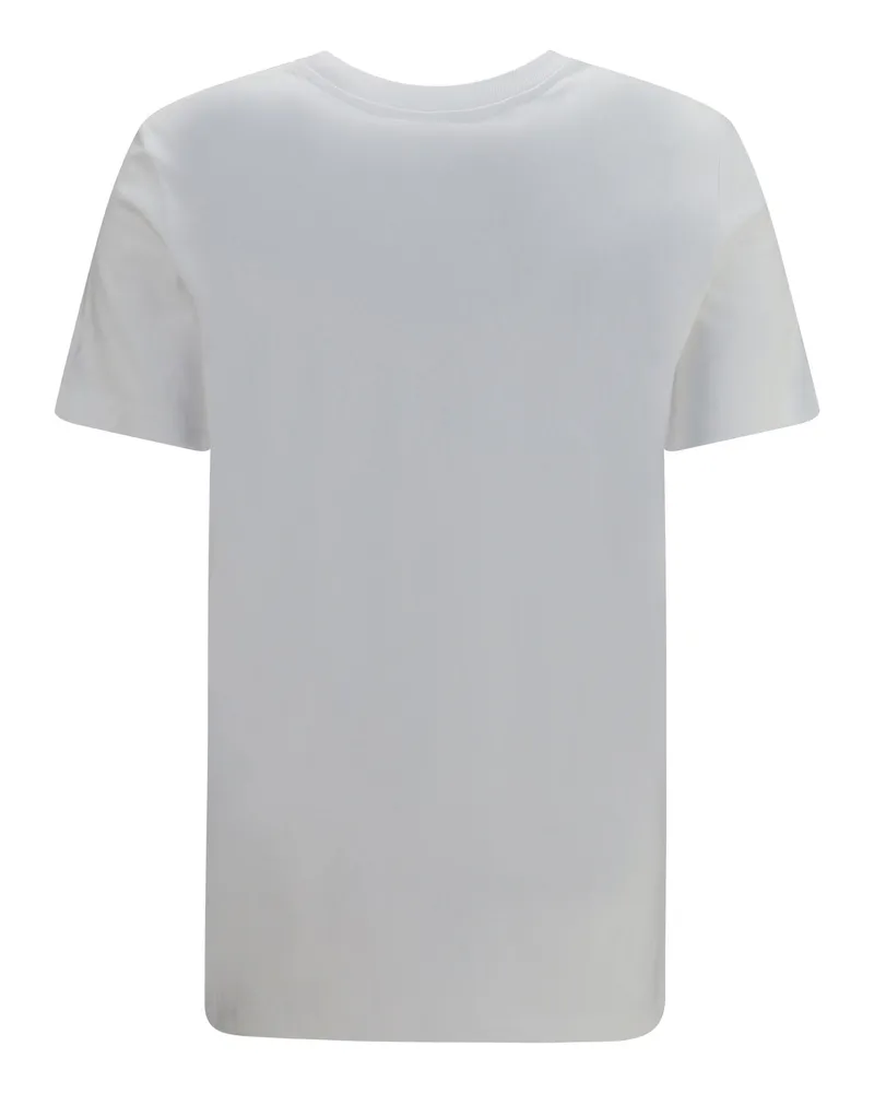 Balmain Embroidered Logo Cotton T-Shirt — White White
