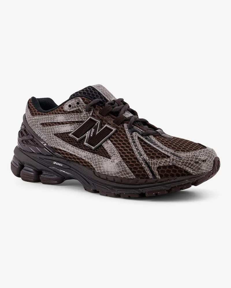 New Balance Men's Sneakers 19062 Brown Mesh Nylon-Rubber Trainers Nylon/rubber Brown