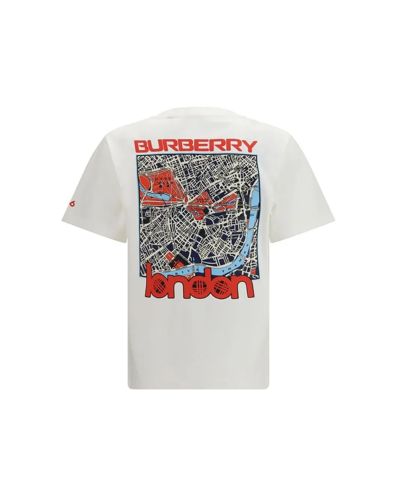 Burberry Men's White Cotton T-Shirt White