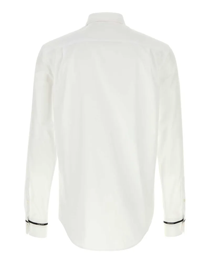 Alexander McQueen Opticalwhite Exterior: Cotton T-Shirt White