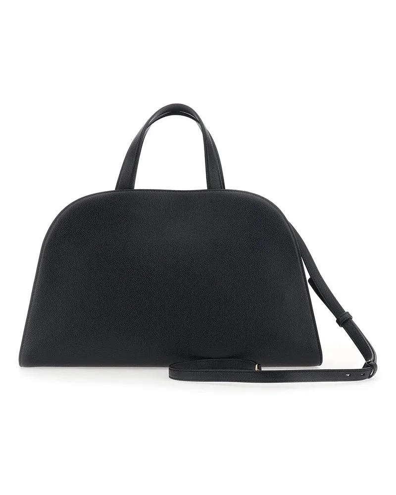Tory Burch Women's Handbag Romy Black Leather Cow Handbags Hand Bags Black