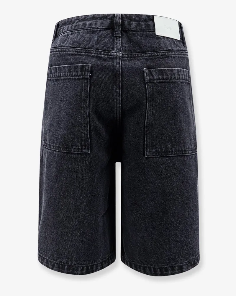 Dunst Men Denim Bermuda Shorts Black Cotton Black