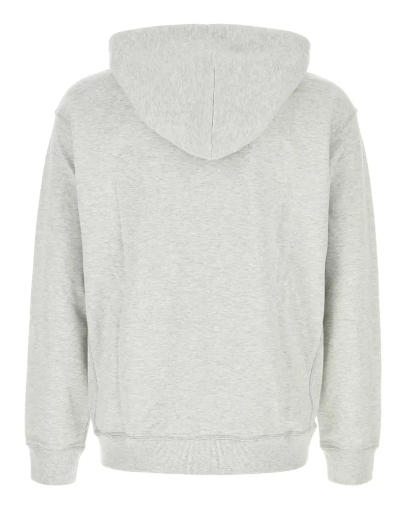 New Balance Men's Melange Light Grey Cotton Sweatshirt Ashheather Exterior: Felpe Sweater Gray