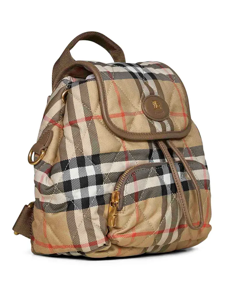 Burberry Women's Mini Backpack Horseshoe Sand Beige Polyamide Backpacks Beige
