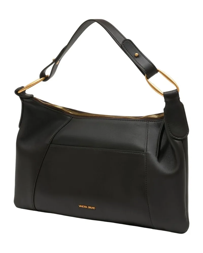 Vanessa Bruno Women's Shoulder Pouch -  Leather Black Calfskin Bags Clutches Black