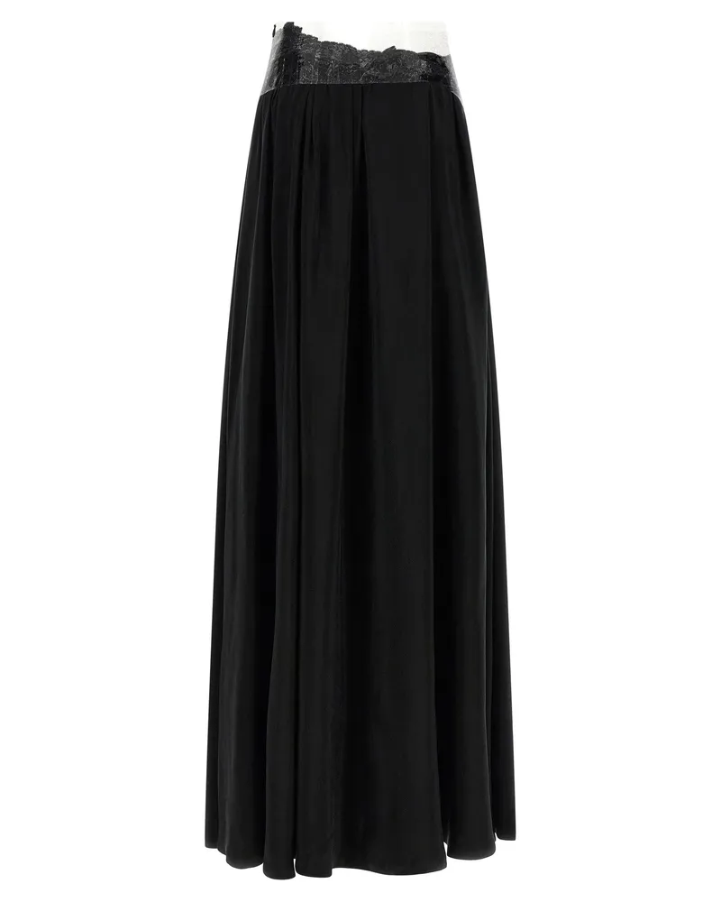 Maison Margiela Women's Black Copper Mini Skirt Black
