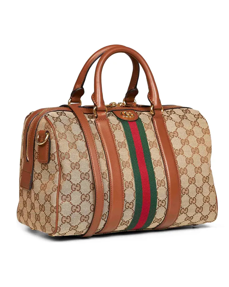 Gucci Ophidia Top Handle Bag — Beige Beige