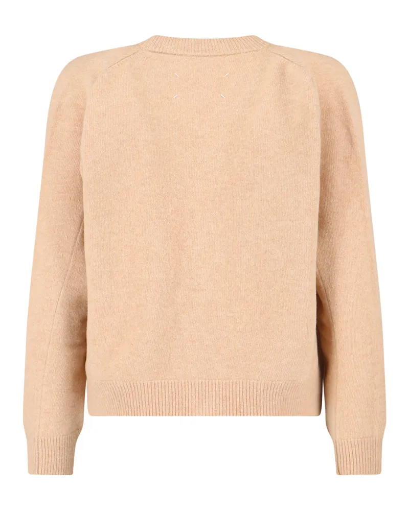 Maison Margiela Women Sweaters Beige Wool Beige