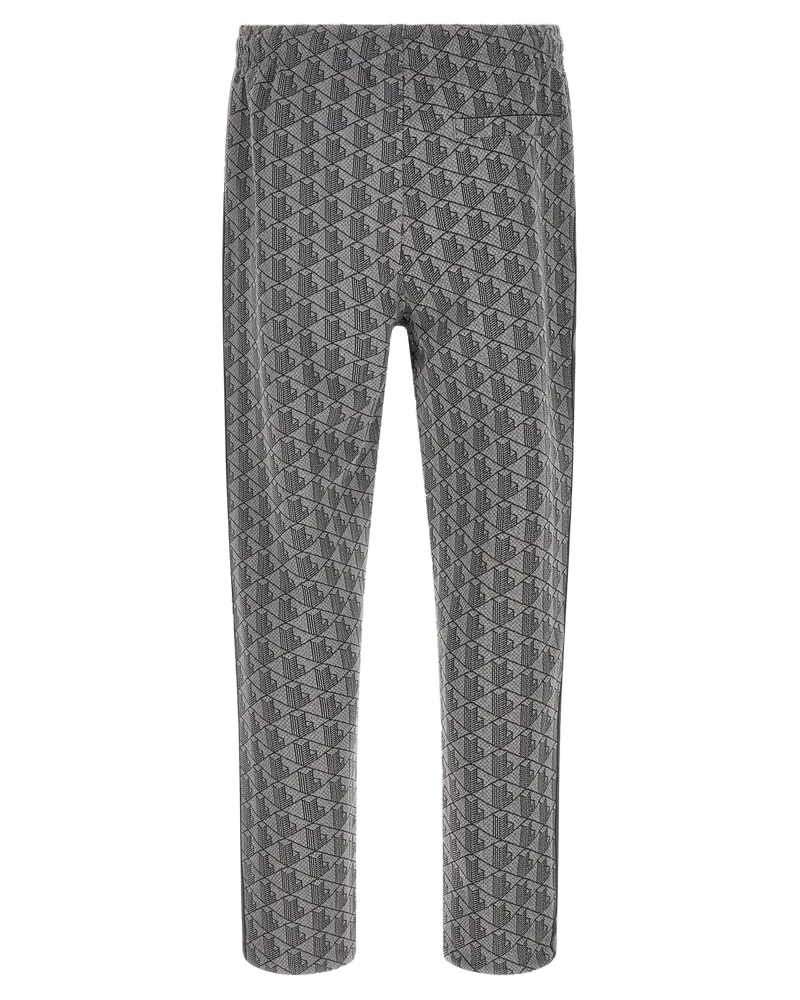 Lacoste Jacquard Monogram Joggers — Gray Gray