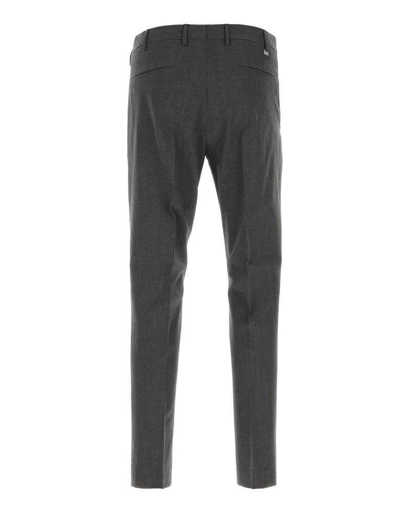 PT TORINO Men's Dark Grey Stretch Wool Pant Grigio Pantaloni Trousers Gray