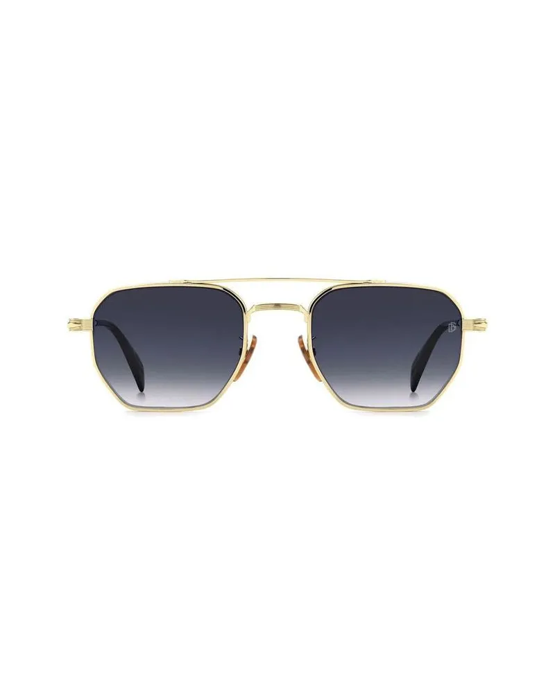 David Beckham Men's Sunglasses Gold Metal Gold