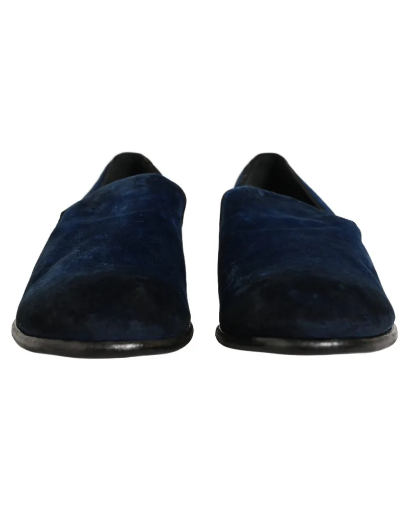Dolce & Gabbana Suede Slip-On Loafer — Blue Blue