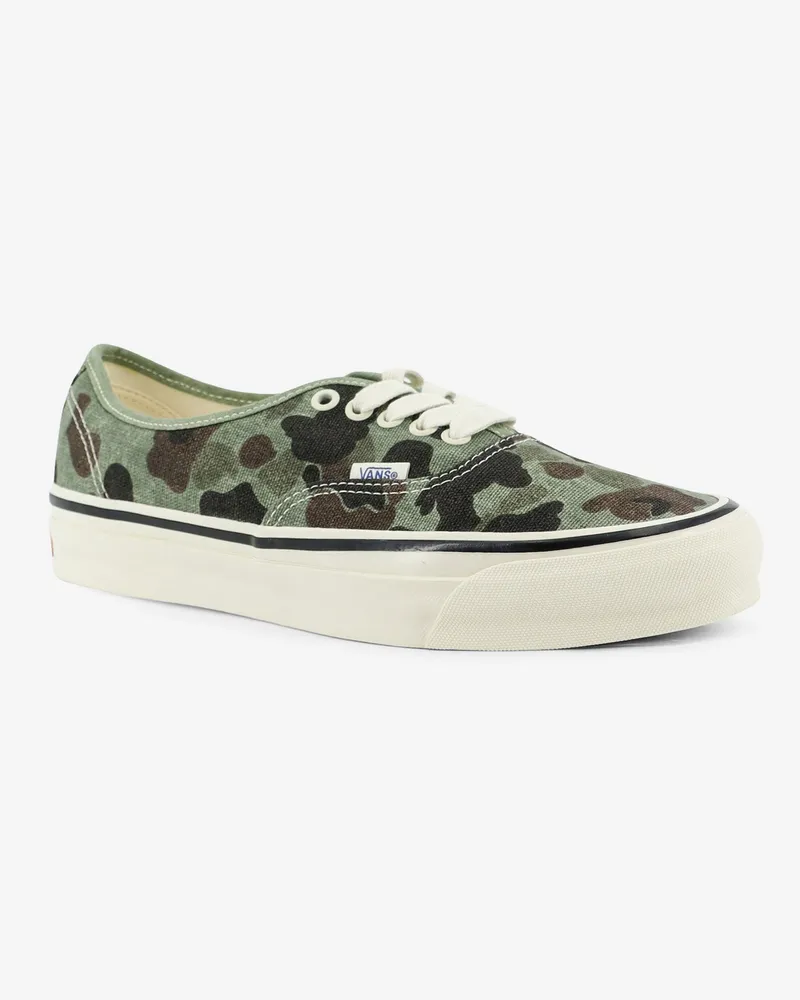 Vans Men's Sneakers Lx Authentic 44 Green Canvas Canvas-Rubber Trainers Canvas/rubber Green