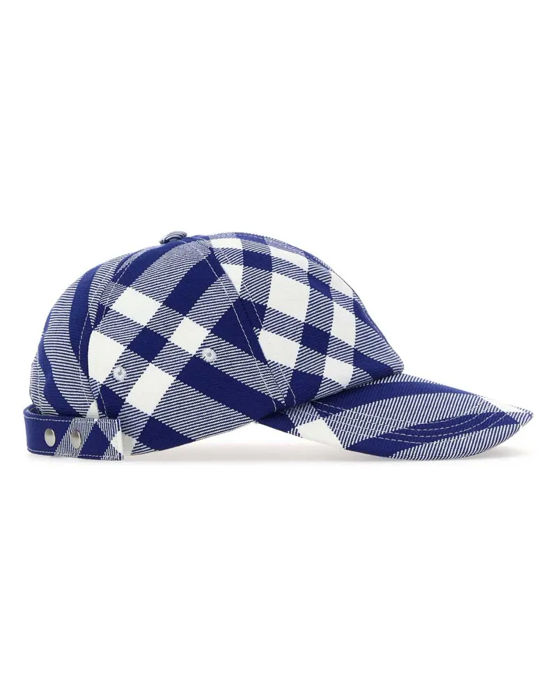 Burberry 8079477 B7369 Knightipcheck Exterior: Polyester Wool Cappelli E Fasce Per Capelli Hat Navy