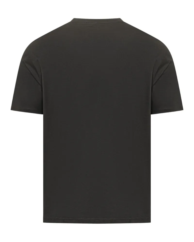 Emporio Armani Logo-Appliqué T-Shirt — Black Black