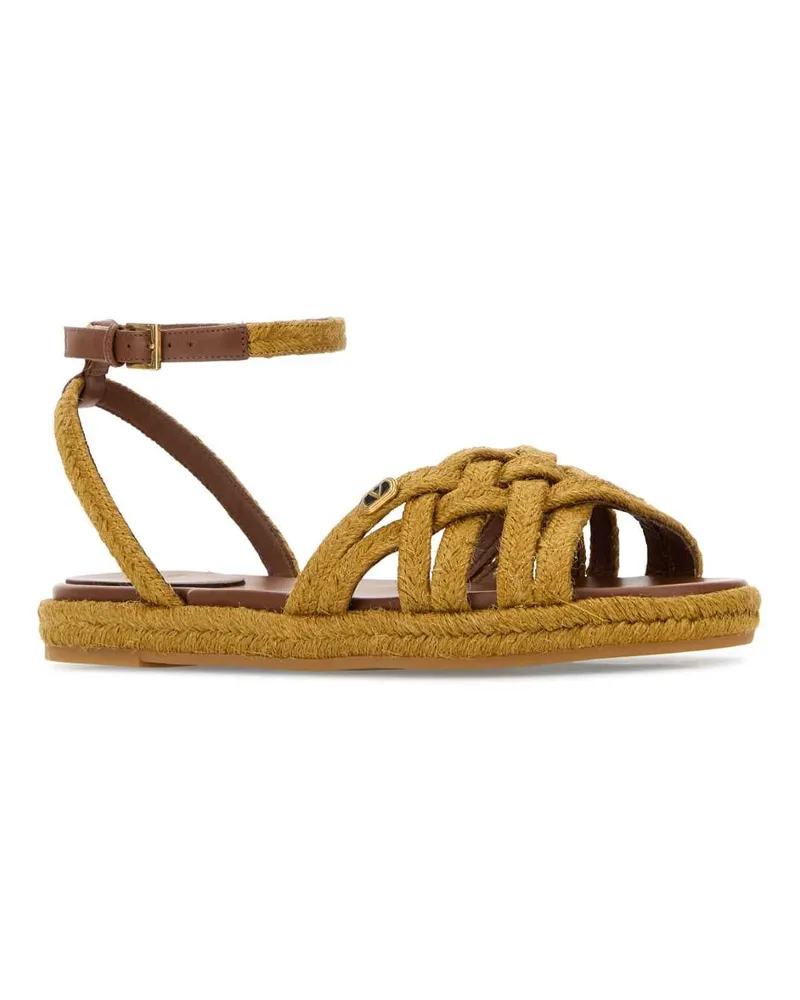 Valentino Garavani Women's Espadrillas Sandal Yellow Jute Yellow