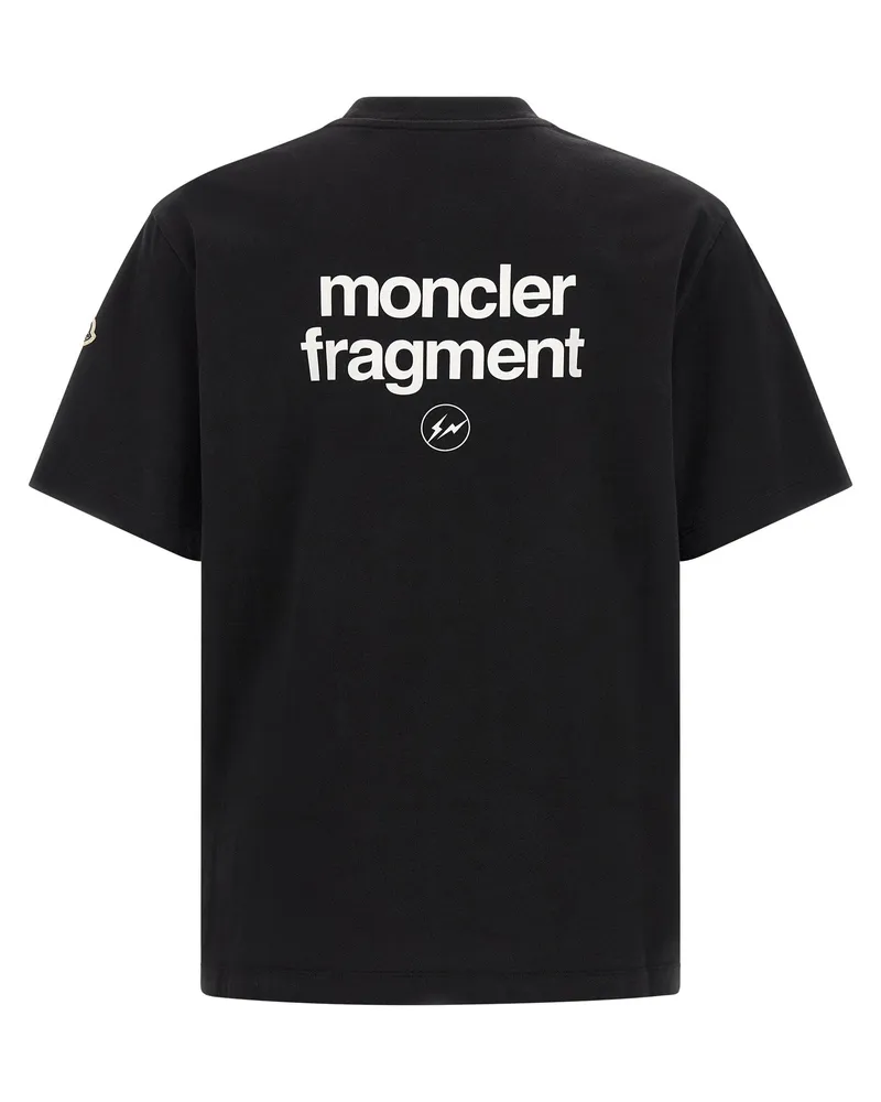 Moncler Logo-Patch Cotton Jersey T-Shirt — Black Black