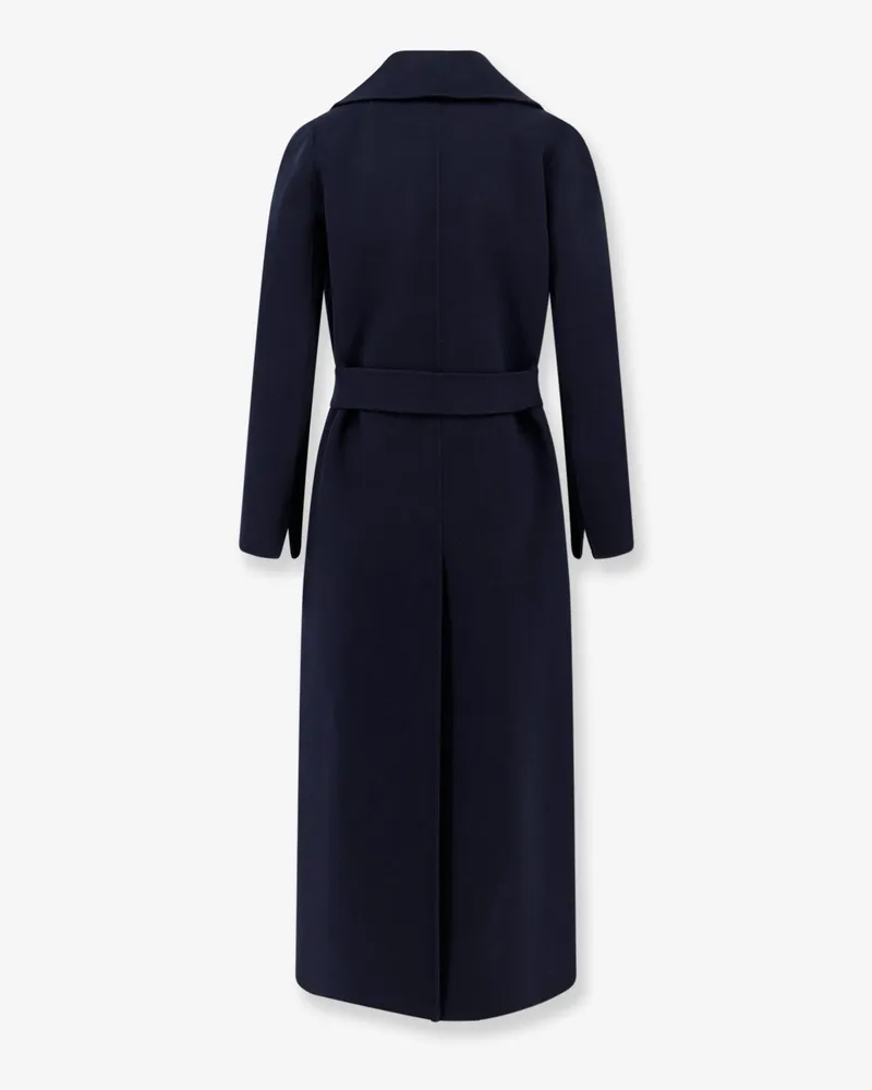 Max Mara Women's Coat Poldo Virgin Wool Blue Blue