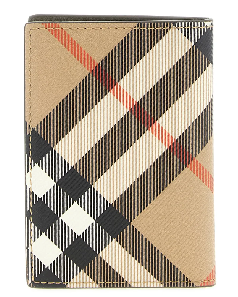 Burberry Burberry Check Card Case — beige Beige