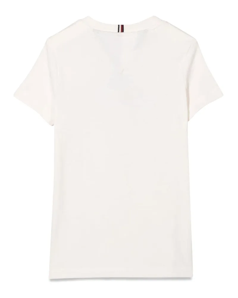 Tommy Hilfiger Varsity-Inspired Cotton Blend T-Shirt — White White
