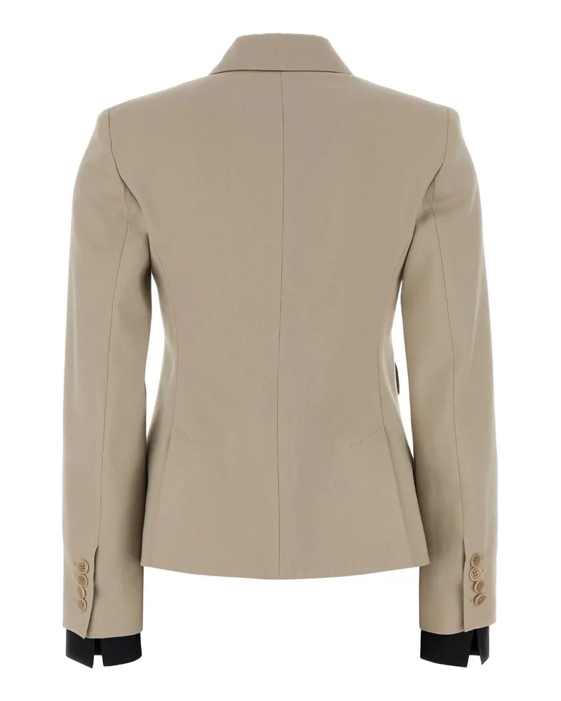Max Mara Women's Sand Wool Blend Placido Blazer Beige Giacche E Gilet Jacket Beige