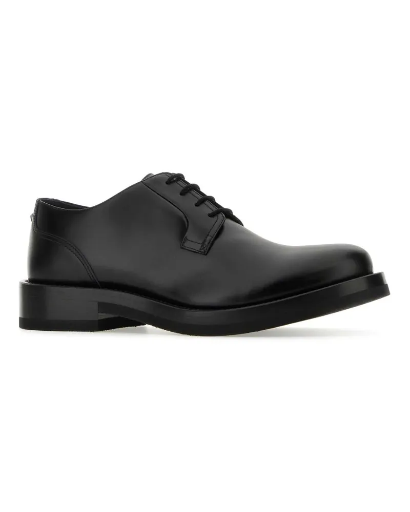 Valentino Garavani Men's Black Leather Lace-Up Shoes Scarpe Stringate Black