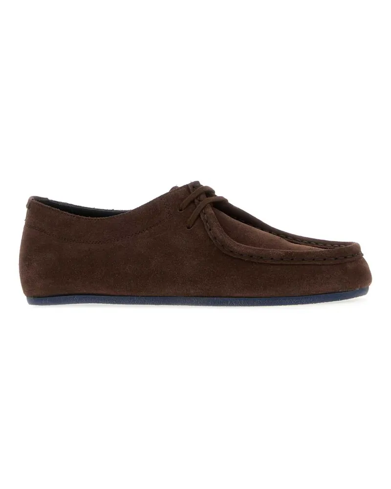Jil Sander Women's Hood Lace Up 601 Scarpe Stringate Lace-up Shoes Brown
