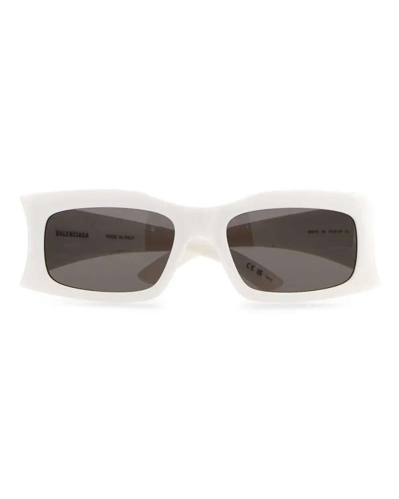 Balenciaga Unisex White Acetate Sunglasses 9000 Occhiali Da Sole White