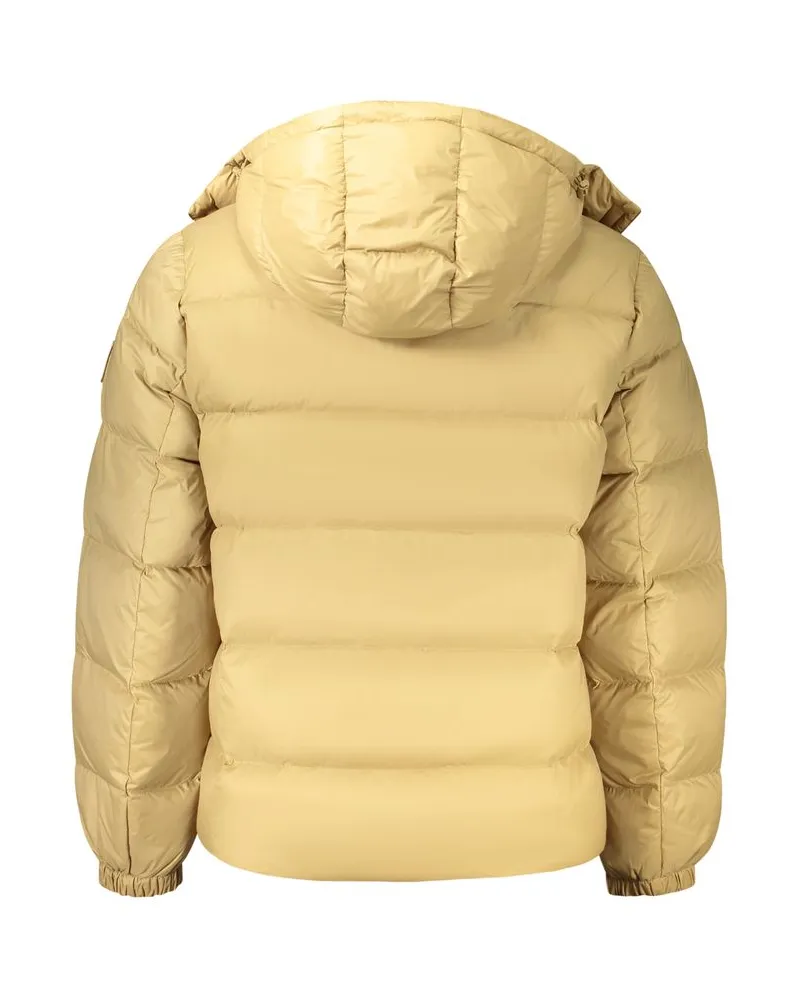 Calvin Klein Water-Repellent Nylon Down Jacket — Beige Beige