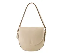Women's M Flap Puffy Alter Mat Bag Vegan Leather Beige Others Shoulder-hobo-bags