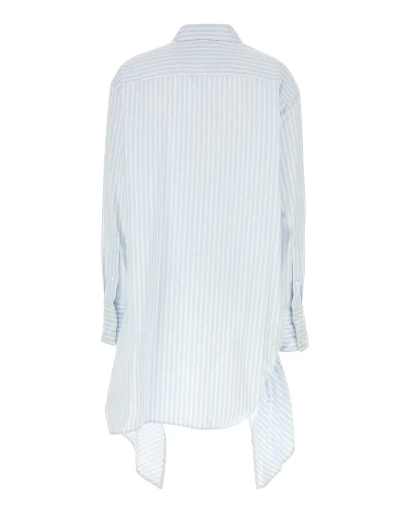 J.W.Anderson Striped Cotton Shirt Dress — White White