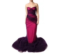 Strapless Mermaid Dress — Pink