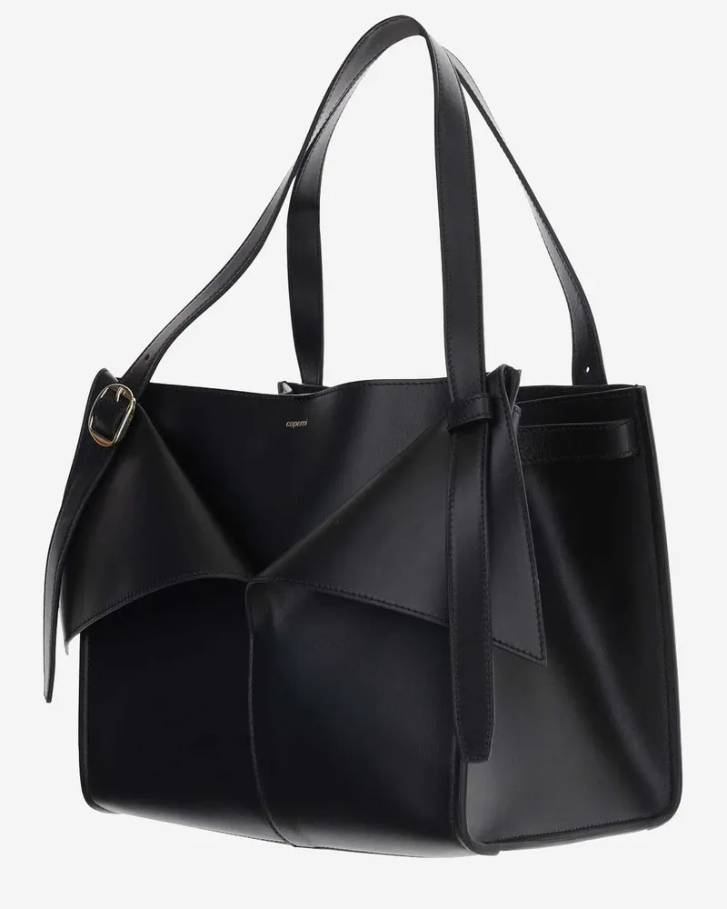 COPERNI Women's Cabas Leather Handbag Black Handbags Hand Bags Black