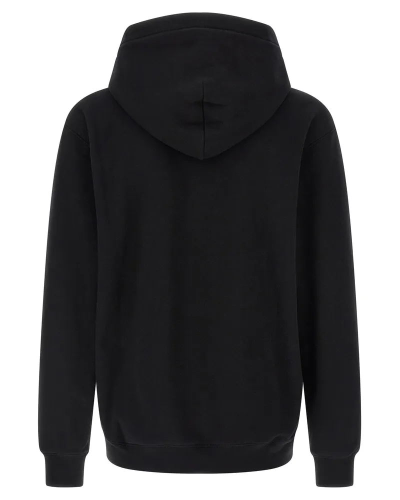 Gucci Logo-Print Cotton Hoodie — Black Black